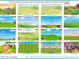 Embedded Questions Barnyard English PowerPoint Game