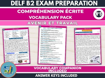 DELF B2 French Reading & Vocabulary – Work & Future