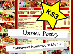 Poetry homework ks3 picture
