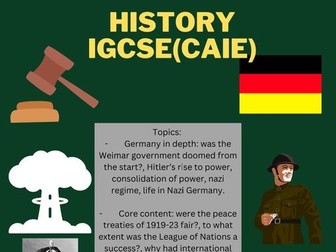 History IGCSE CAIE detailed notes