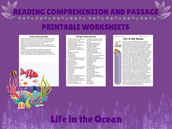 Exploring Ocean Life: Engaging Reading Passage with Questions