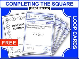 Completing the Square 1 (Loop Cards)