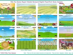 Regret Modals Barnyard English PowerPoint Game