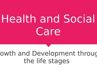 WJEC Eduqas Health & Social Care Level 1/2 UNIT 1 KNOWLEDGE ORGANISER