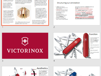 GCSE AQA DT Section A - Existing Product