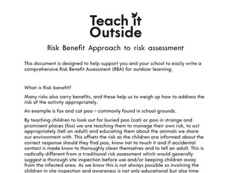 Risk benefit approach to risk assessment