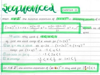 A Level AQA Maths - Chapter 13: Sequences