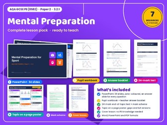 AQA GCSE PE 16: Mental Preparation – Complete Topic Pack