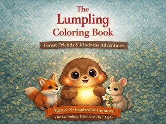 Lumpling Kindness Colouring Book (Ages 4–8)