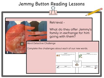 Jemmy Button Year 3 Reading Activities