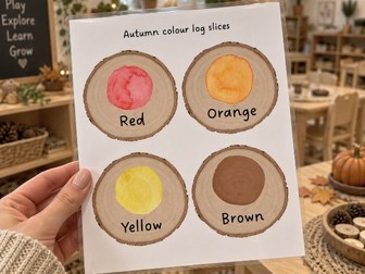 Autumn Colour wood slices