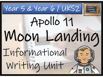 Moon Landing Informational Text Writing Unit | Year 5 or Year 6