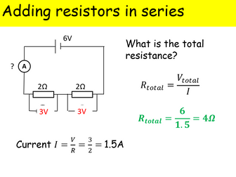 GCSE Physics Electricity - Resistance in Series full lesson