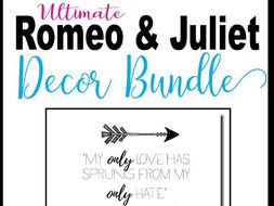 Romeo and Juliet Decoration and Posters