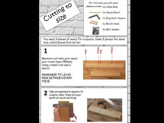 Step by step guide of how to make a stencil box project