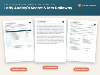 NEA Essay: Lady Audley & Mrs Dalloway