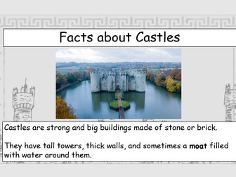 Writing - Knights and Castles - Introduction to Castles - What is a Castle? - Lesson 1 - KS1