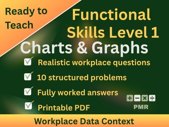Functional Skills Charts & Graphs L1 Worksheet