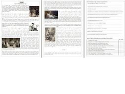 Hamlet - The Story - Reading Comprehension Worksheet | Teaching Resources