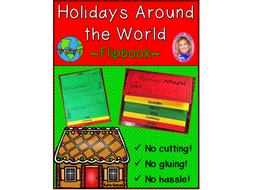 Holidays Around the World DOUBLE-SIDED Flipbook!