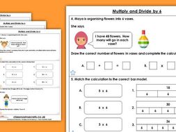 Year 4 9 Multiply and Divide by 6 Autumn Block 4 Maths Homework Extension