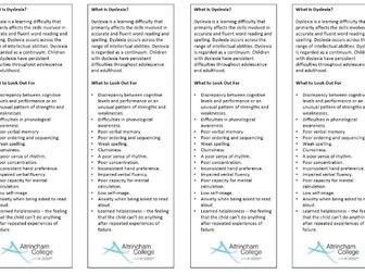 Special Educational Needs and/or Disability Bookmarks