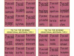 Conditional Sentences Type 2 Tic-Tac-Toe or Bingo