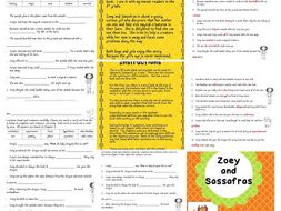 Zoey and Sassafras Dragons and Marshmallows Fill in the Blanks Activity