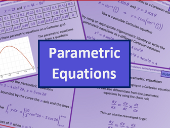 Parametric equations - A level A2 Mathematics