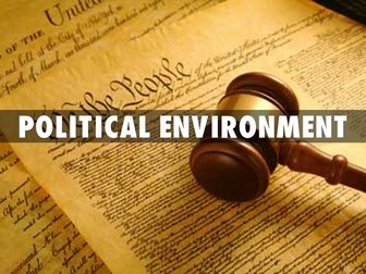 3.7.4 Analysing the political environment