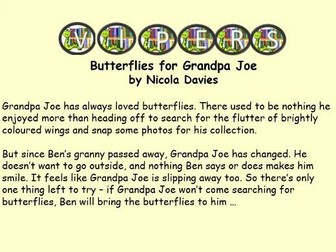 Butterflies for Grandpa Joe VIPERS Comprehension PowerPoint