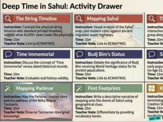 Deep Time Australia – Activity and Project Bank (Year 7 History)