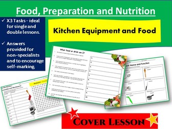 KS3 Food Cover Work - Kitchen Equipment and Food