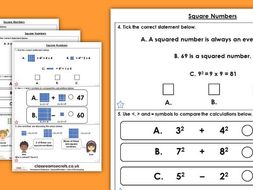 Square numbers homework 07 image