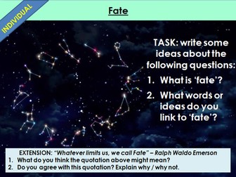 Fate In Elizabethan Times 'Romeo And Juliet' (Act 5, scene 1)