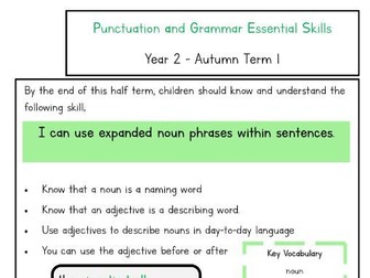 Punctuation and Grammar Essential Skills - Year 2