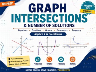 Graph Intersections and Solutions |Algebra 2