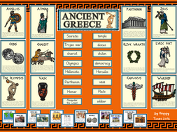 ANCIENT GREECE DISPLAY BUNDLE (Greek Posters, Timeline, Key words ...