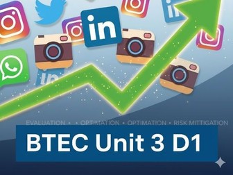 BTEC Level 3 IT - Unit 3: Using Social Media in Business (Learning Aim A) - DISTINCTION