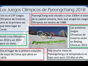 Los Juegos Olimpicos 2018