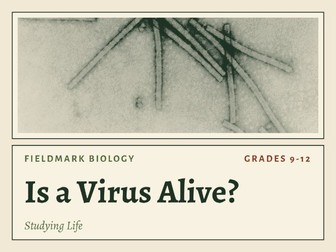 Characteristics of Life Biology Lesson: Is a Virus Alive Activity