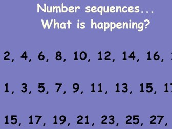 Maths - Place Value - Counting on - number sequences - Year 3/4