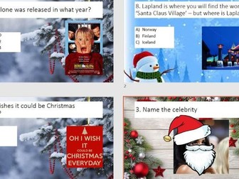 5 Round Christmas Mega Quiz (Ideal for Tutor Time & final lessons)