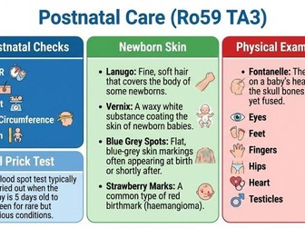 Revision Cards TA3 Child Development