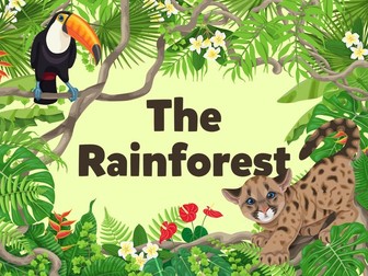 English Resources - Rainforest Topic - Autumn Term
