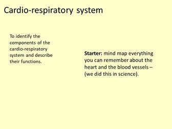 Cardio-respiratory system