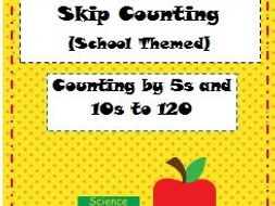 Skip Counting by 5s and 10s: School Themed