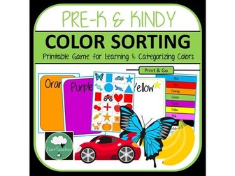COLOUR SORTING GAME Sort Objects, Shapes & Colours
