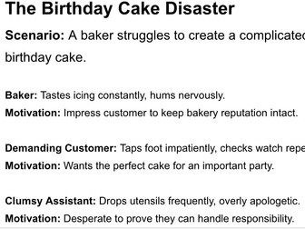 Improv Drama Lesson 10 Scenarios