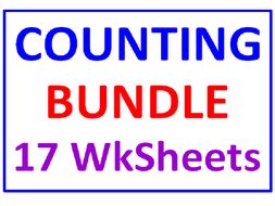 Counting BUNDLE (17 Worksheets)